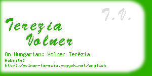 terezia volner business card